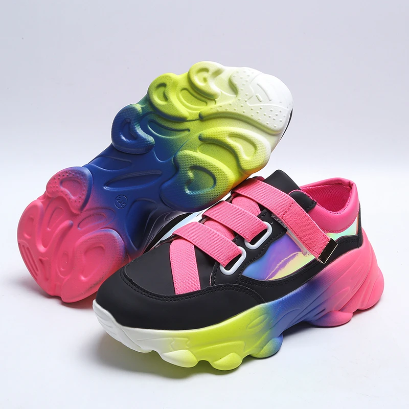 Женские кроссовки на платформе Корейская женская обувь Женская теннисная