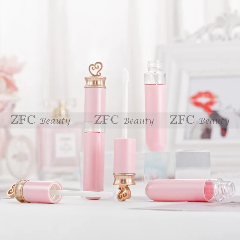 

Private Label Pink Refillable Bottles Containers Samples Lip Gloss Tubes Empty Refillable Lip Balm Bottles for DIY Samples Pink