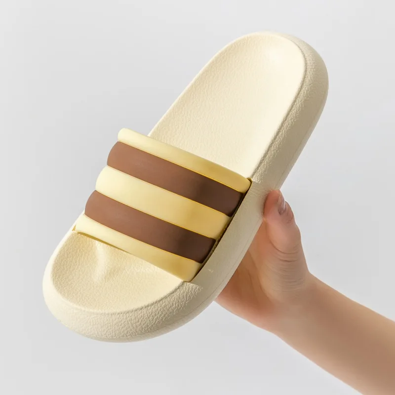 

2022 feces slipper women wear summer home indoor non-slip bathroom student thick bottom couple sandals