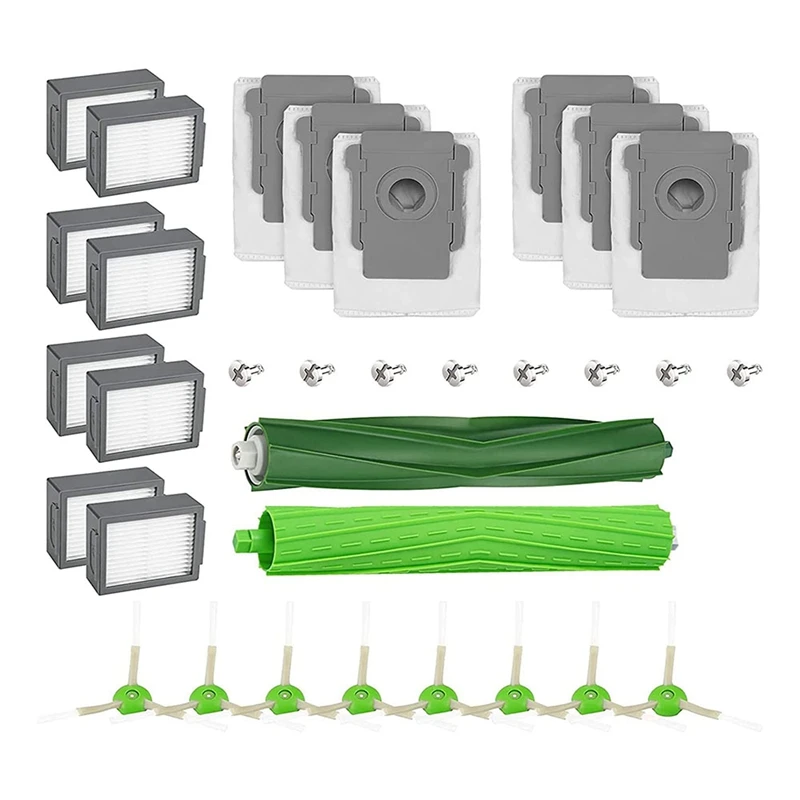 

Main Brush Side Brush HEPA Filter For Irobot Roomba I7 I7+ E5 E6 Robotic Vacuum Cleaner Accessories