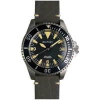 mens stainless steel diving watch nato leather 300m water ghost military style retro luminous automatic mens watch
