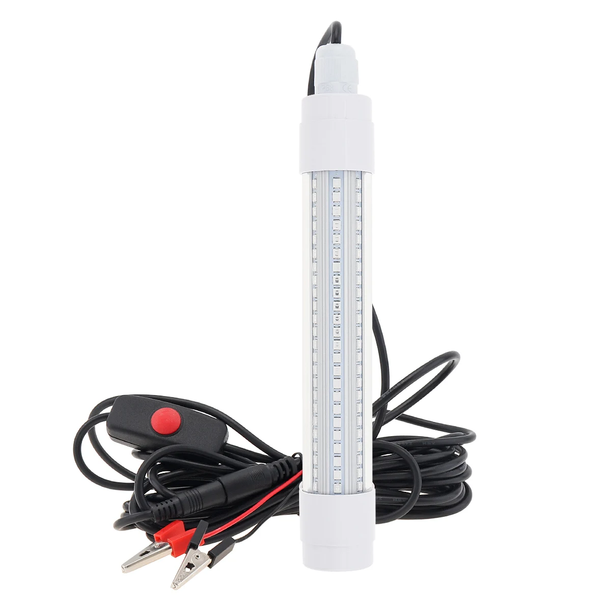 

144LED Submersible Fishing Light 12-48V Underwater Fish Finder Lamp with 5M Power Cord for Night Fishing Attractant More Fish