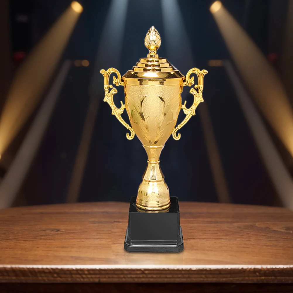 Золотой пластиковый трофей игровой матчевой 8 5-дюймовый спортивный для