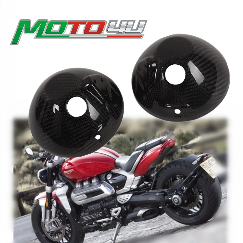 Комплект налобных фонарей из углеродного волокна для Triumph Rocket III 2020-2021 2022 2 шт.