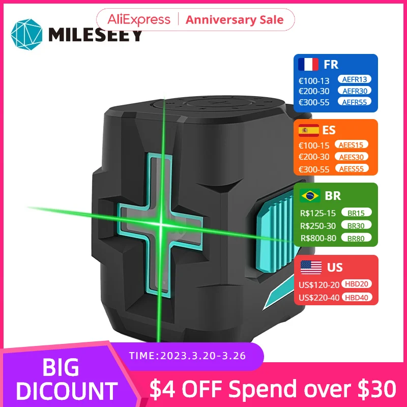 Mileseey Green Laser Level  nivel laser leveler professional level laser with rechargeable