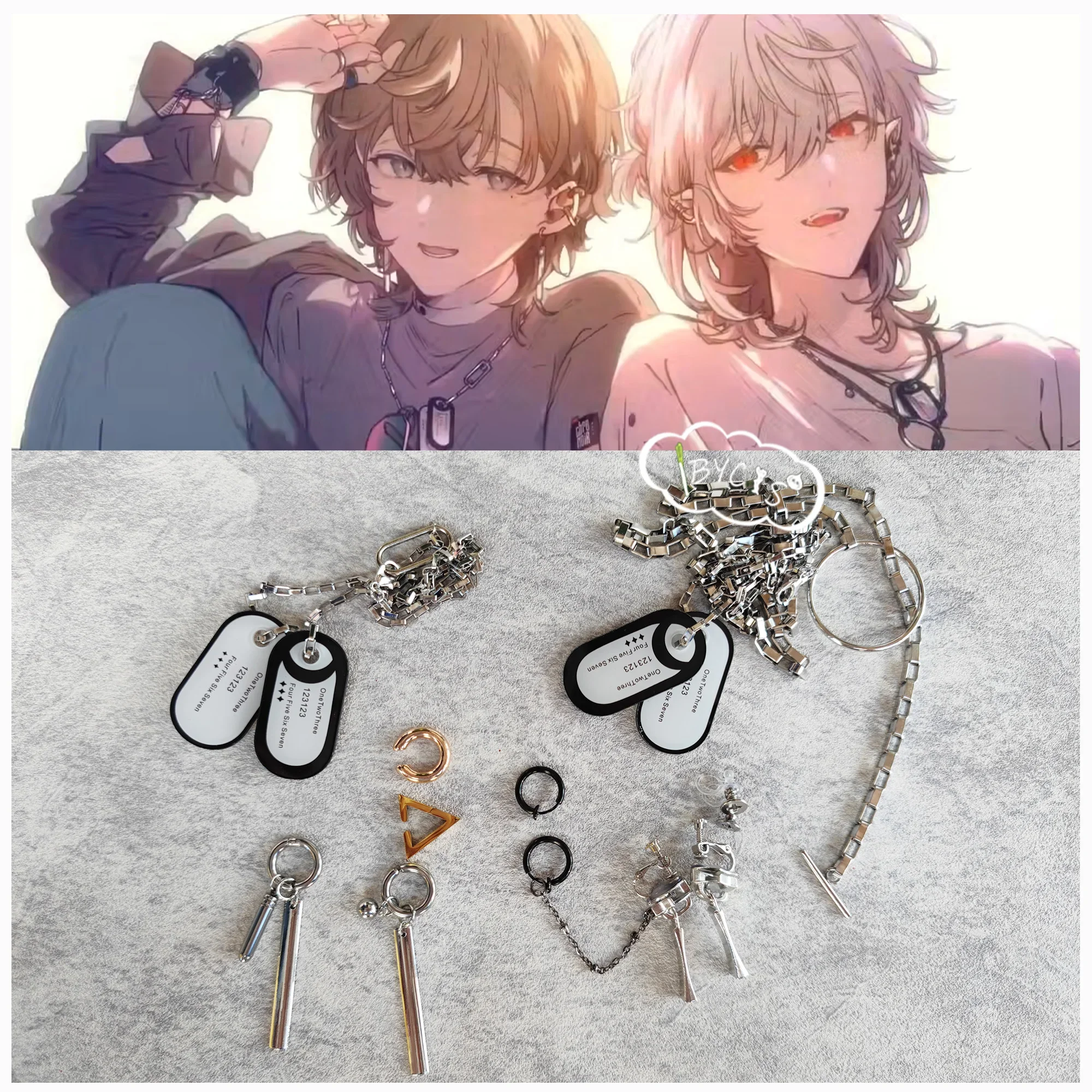 

Серьги-клипсы для косплея в стиле аниме