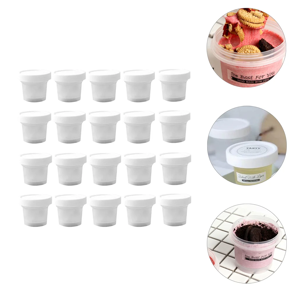 

20pcs 100ml Dessert Cups Pudding Cups Appetizer Cup Mousse Cup Portion Cups Cups