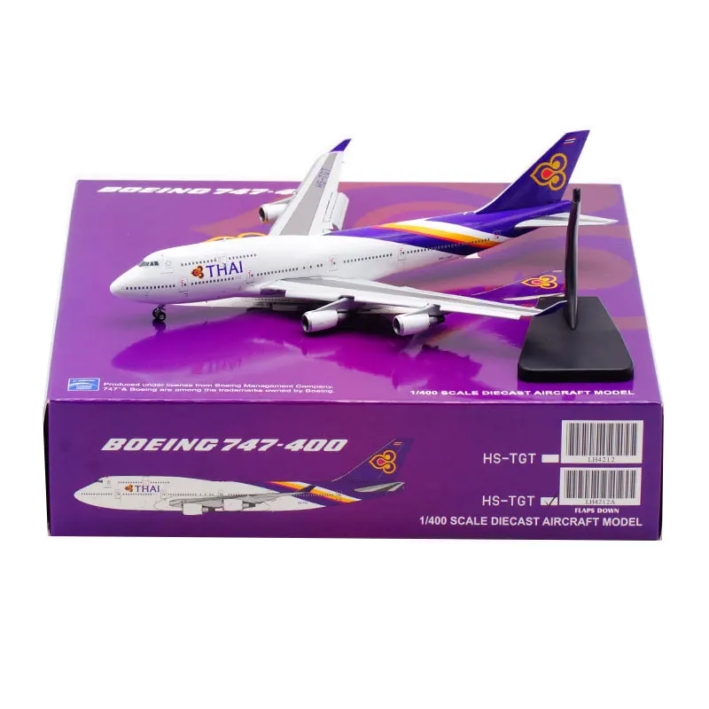 

Diecast 1:400 Scale Thai Airways B747-400 HS-TGT Alloy Aircraft Model Colletcion Souvenir Display Ornaments