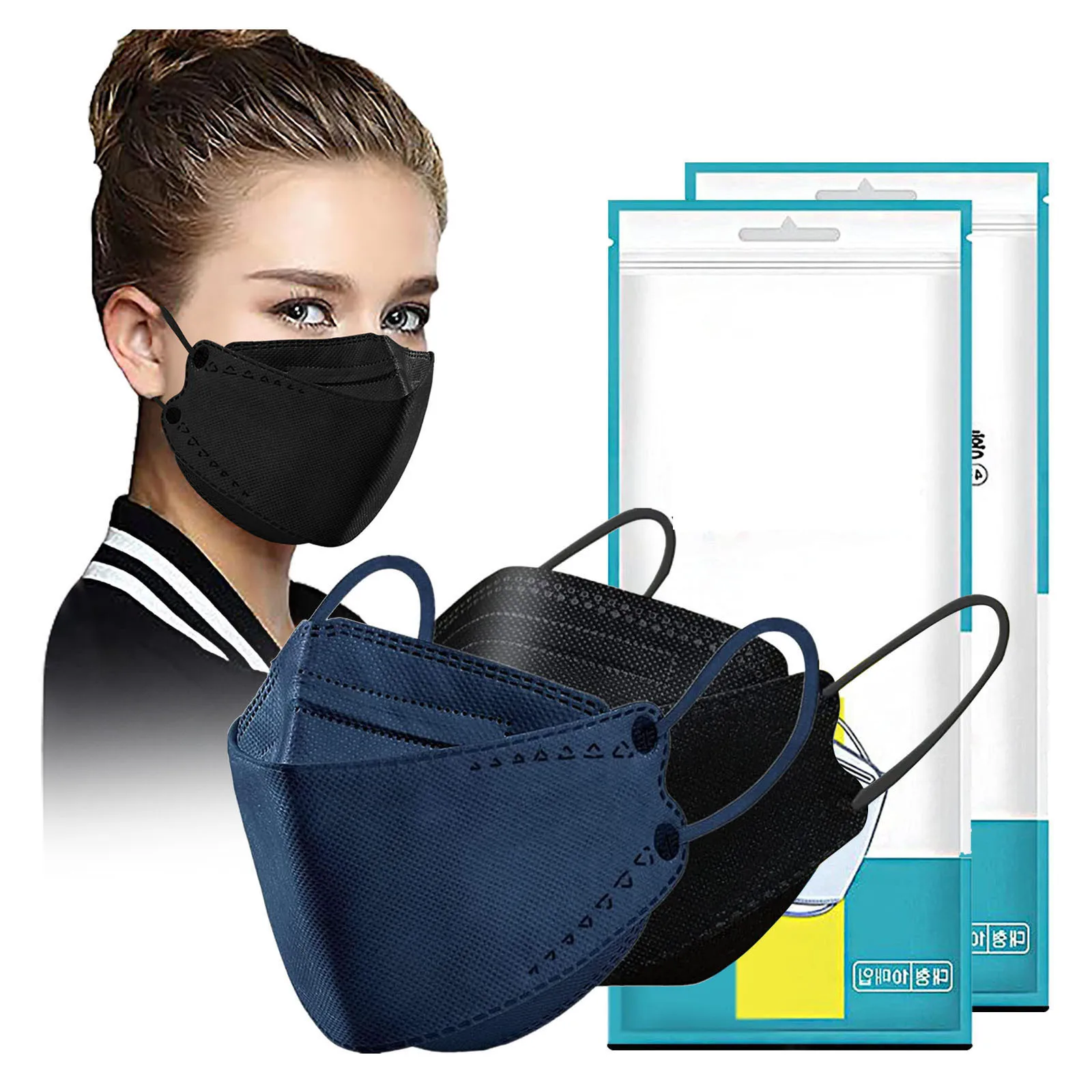

50 pcs Disposable Face Maske Adult Outdoor Bandana Scarf Sunscreen Dustproof Unisex Windproof Protection Warm masque men women