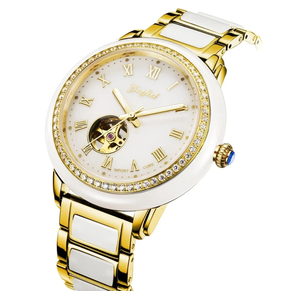 

Luxury Natural Jade Men Hollow Automatic Mechanical Wristwatch Stainless Steel Couple Clock Women Jades Watches Personality Gift
