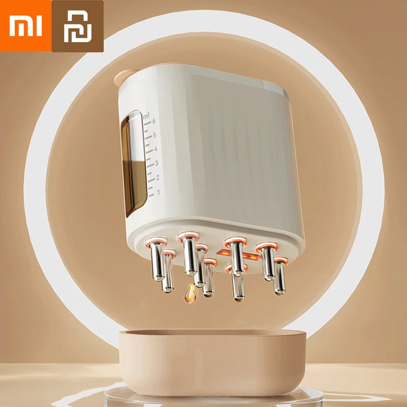 Массажер Xiaomi Youpin для головы и кожи аппликатор микро-тока с вибрацией красным