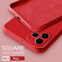 luxury original square liquid silicone case for xiaomi redmi note 10 9t 8 9 pro max 9s 9a k40 for xiaomi mi 10 10t 11 case
