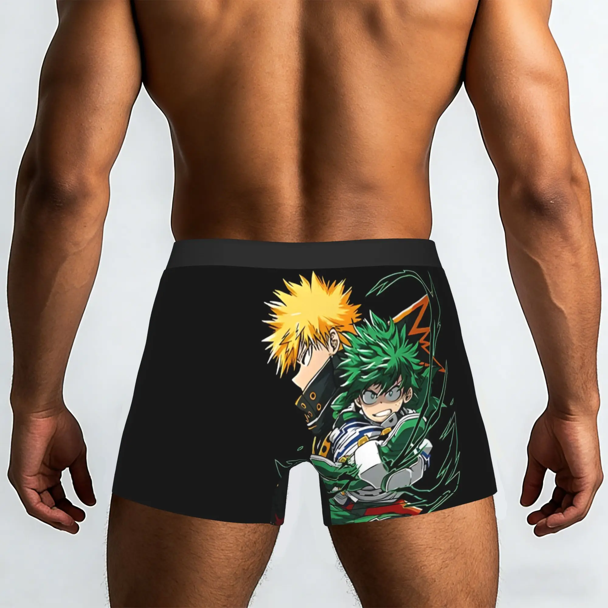 Фото Трусы-боксеры Real Heroes Bandai My Hero Academia, мужские трусы с принтом, шорты-боксеры №2