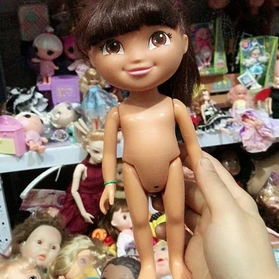 

new brand spain big eyes Dora children's doll cute sister's girl gift to children accessories zhibojian