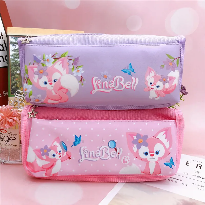 Disney Linabell кавайный чехол для карандаша мультяшный большой объем студентов