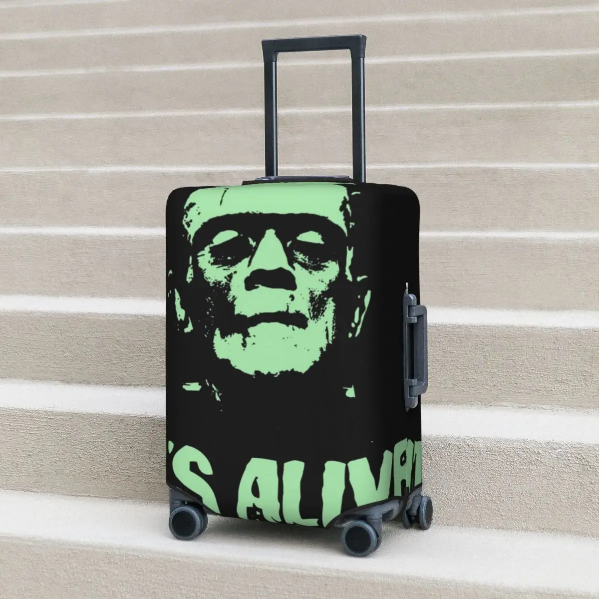 

FRANKENSTEIN Alive Suitcase Cover Novel Fun Cruise Trip Protector Luggage Accesories Holiday