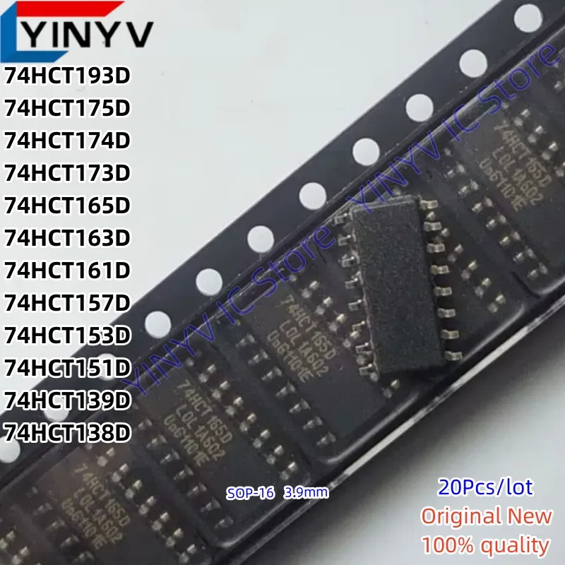 

74HCT193D 74HCT175D 74HCT174D 74HCT173D 74HCT165D 74HCT163D 74HCT161D 74HCT157D 74HCT153D 74HCT151D 74HCT138D 74HCT139D 100% New