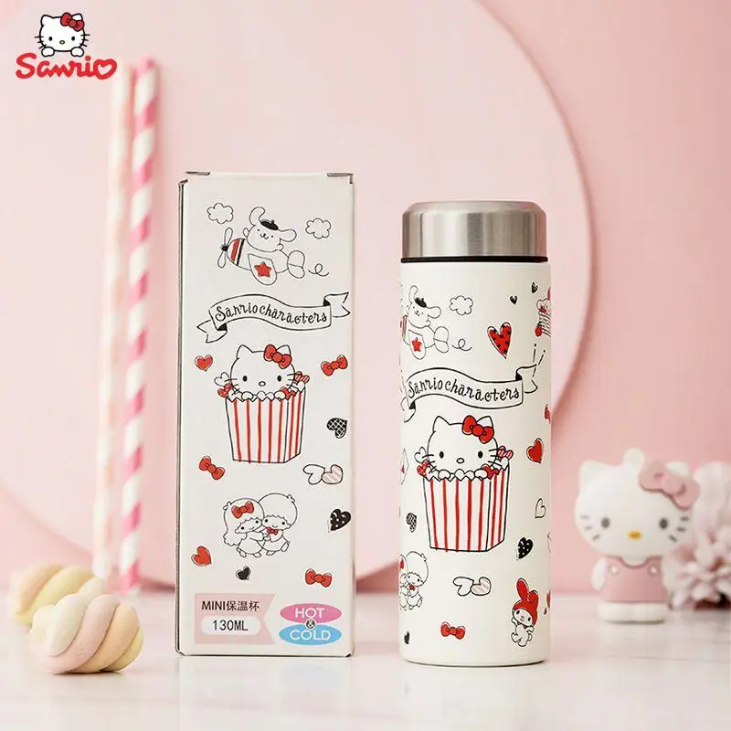

Kawaii Hello Kitty термос чашка аниме мультфильм Sanrio Повседневная чашка портативный термос чашка Студенческая чашка для питья карманная чашка подарок для девочек