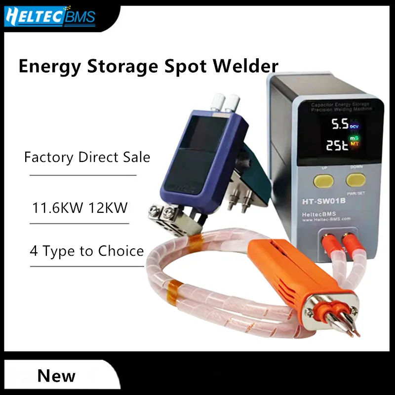 Heltec 11.6KW 12KW 19.8KW Capacitor Storage Battery Spot Welding Machine/Portable Small Spot Welder LED Display 0.5mm Thickness