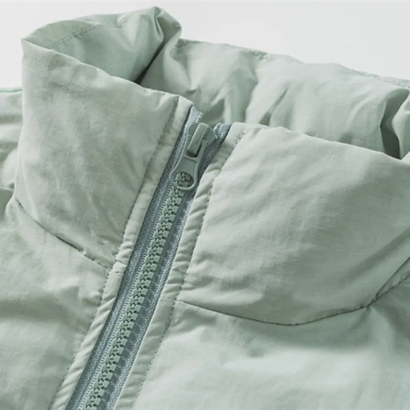 Winter American Men's Down Jacket Back Gradient Pattern Loose White Duck Down Jacket Men's Couple Workwear Padded Jacket