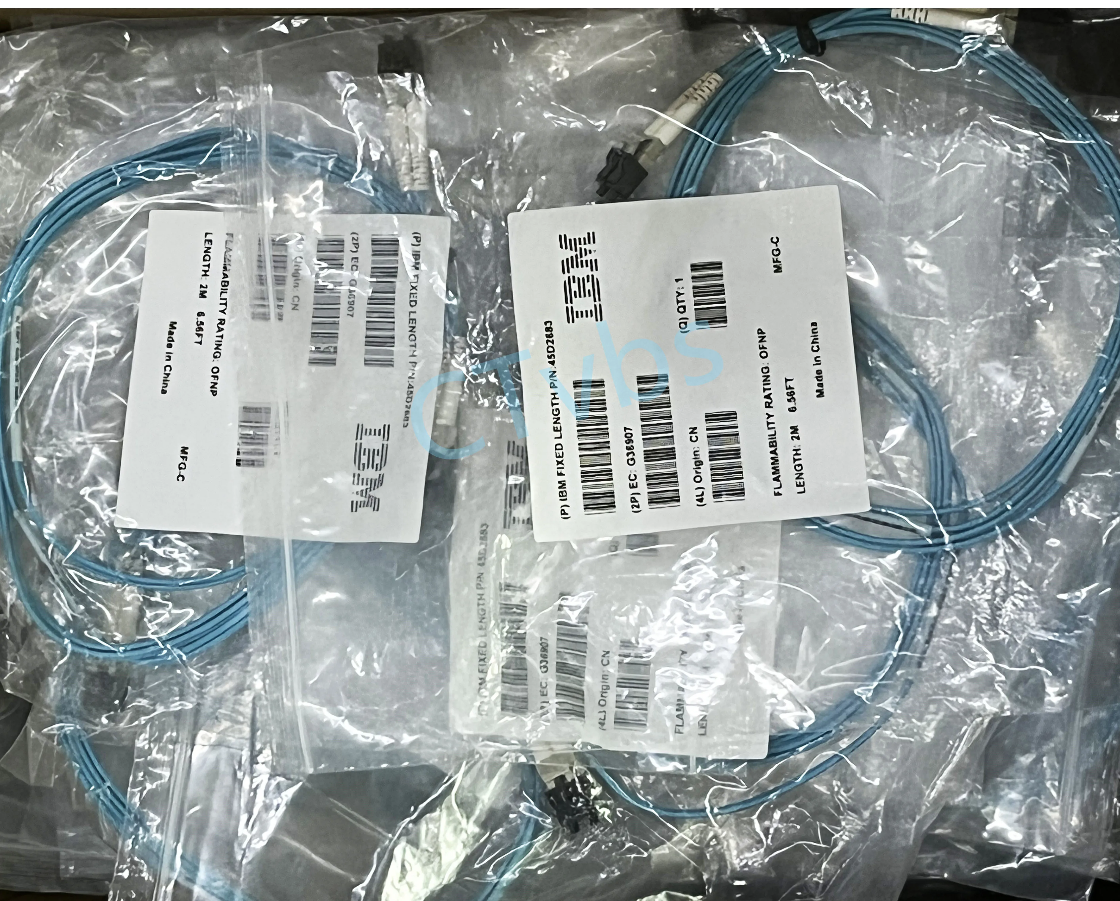 2M LC to LC Optic Fiber Patch Cable 10G Multimode Duplex OM3 PVC 2.0 50/125