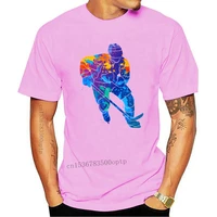 colorful splash hockey player mens tee image by fashion classic style tee shirt