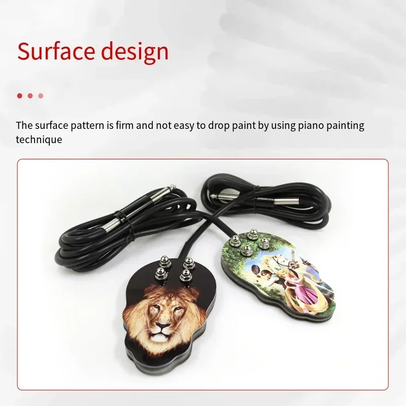 Ножной переключатель для татуировки из нержавеющей стали красочная печать блок