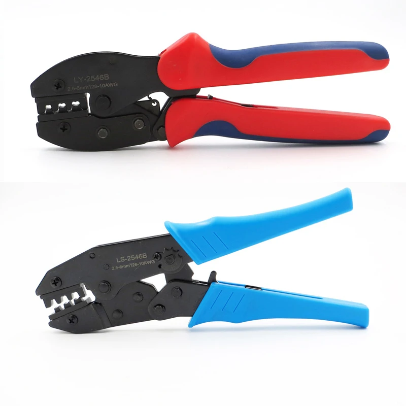 Обжимные клещи для фотоэлектрических панелей, инструмент для соединения солнечной панели, плоскогубцы для проводов, 2,5/4/6 мм2, 14-10AWG, Обжимные Щипцы с храповым механизмом