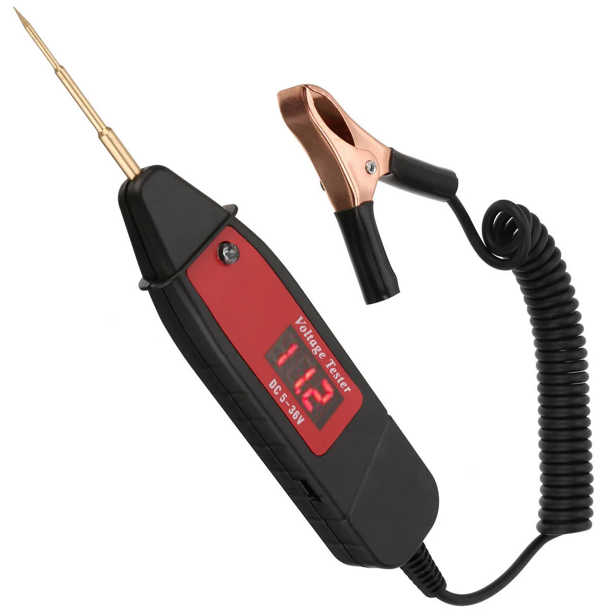 

Automotive Digital LCD Electric Voltage Detector Test Pen Probe Detector Tester LED Light 5-36V Car Test Voltage Measuring Tool