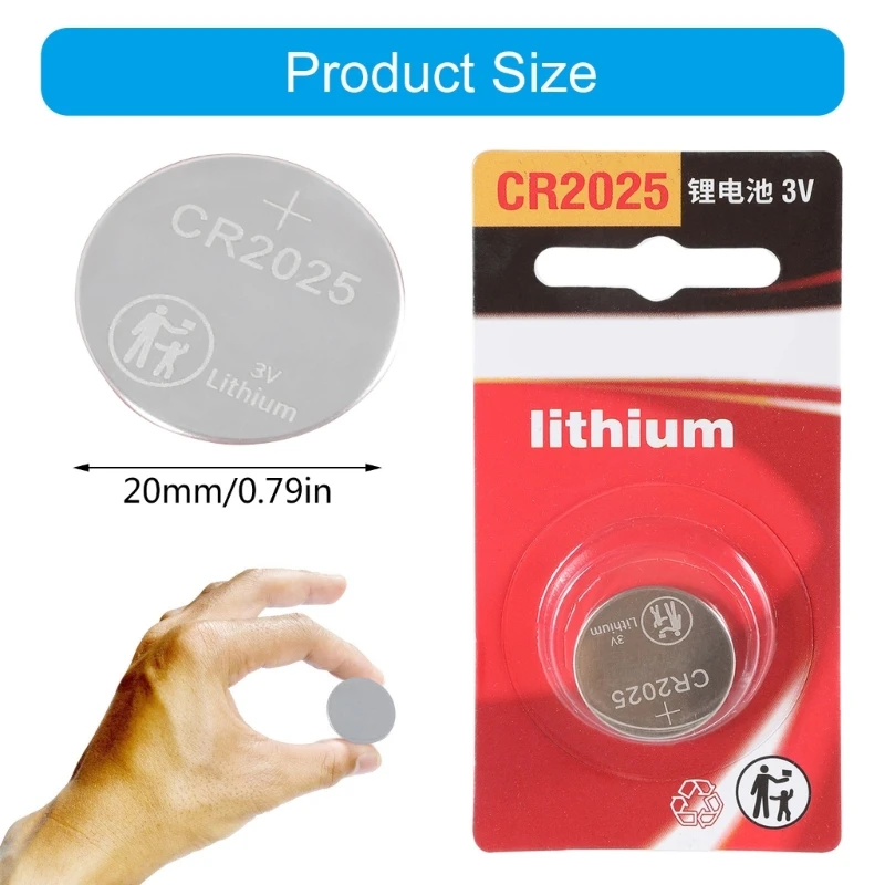 Батарейка-таблетка CR2025 3 В для непрерывной работы в малой электронике пультах