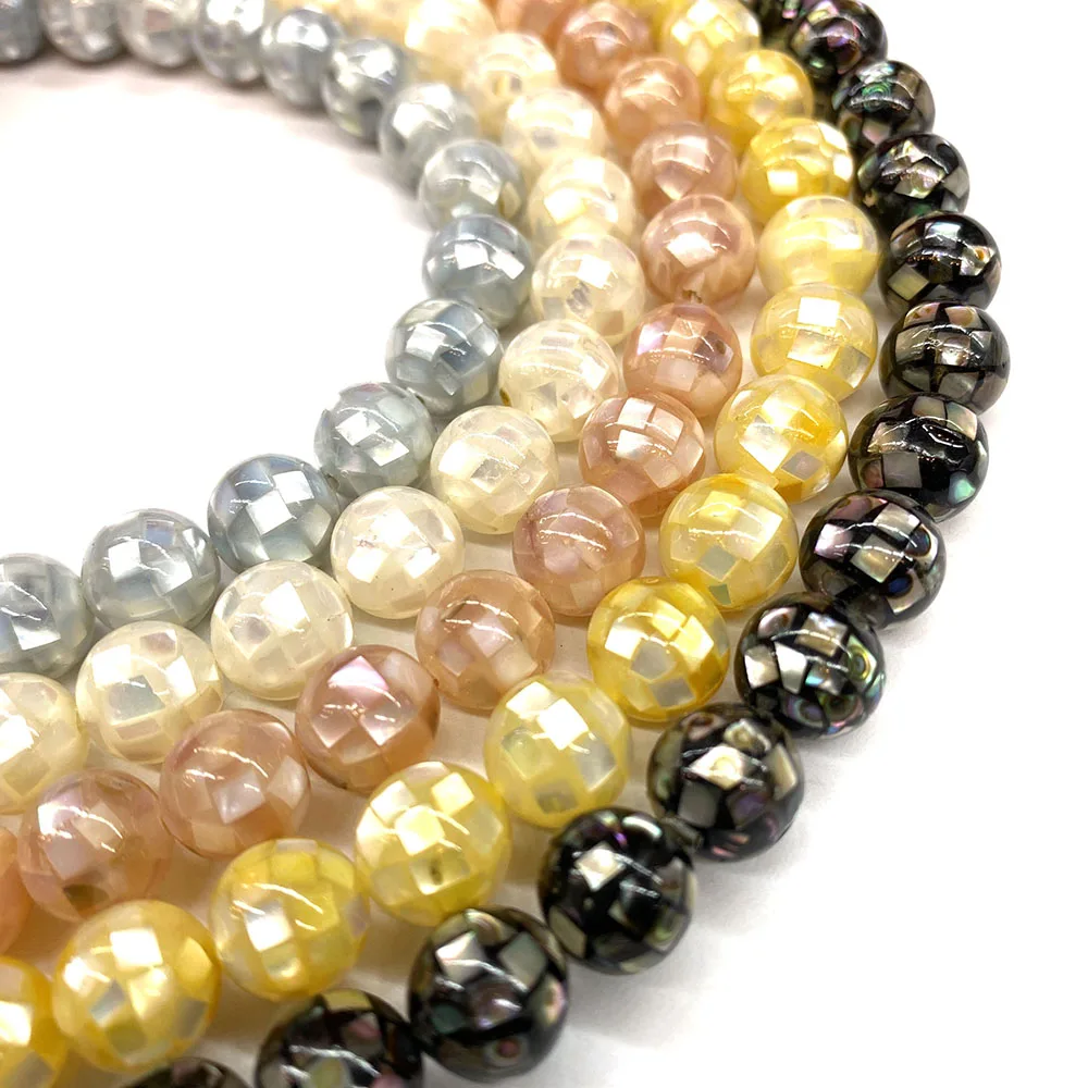 Мозаичные бусины из натуральной ракушки Подвески для изготовления ювелирных