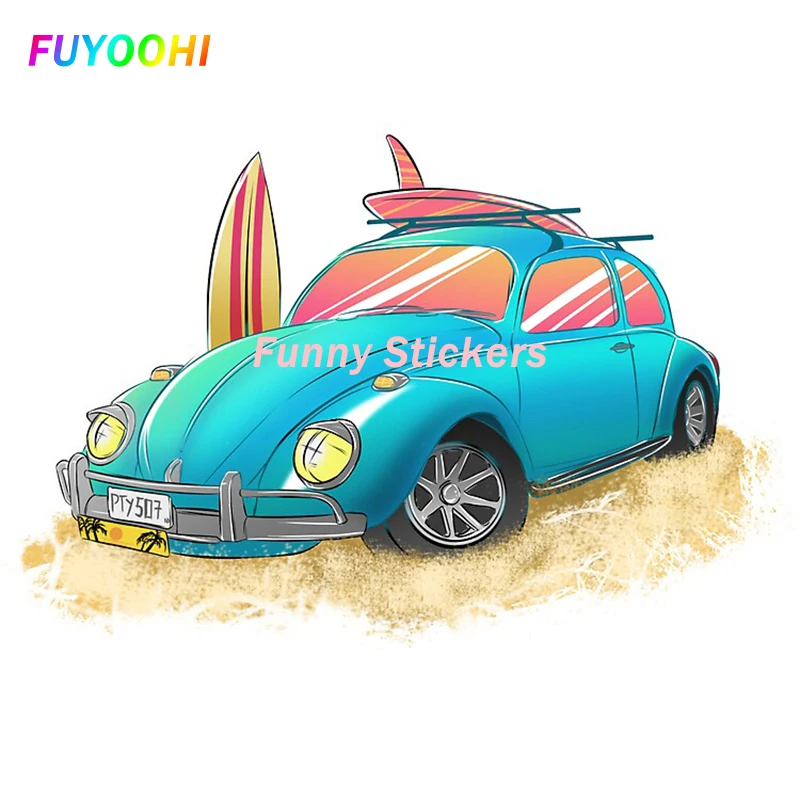 Наклейки FUYOOHI Play для классического жука, виниловые наклейки для мотоциклетного шлема, кузова автомобиля