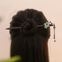 chinese ethnic hairpin headwear hanfu tassel princess step shake ancient hair sticks wood hair chopsticks hair clip hair jewelry