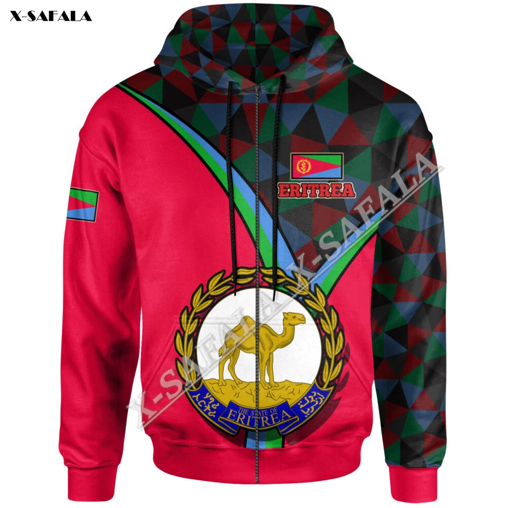 

Eritrea Africa Culture Flag 3D Full Print Zipper Hoodie Men Pullover Sweatshirt Hooded Jersey Tracksuits Outwear Coat 1