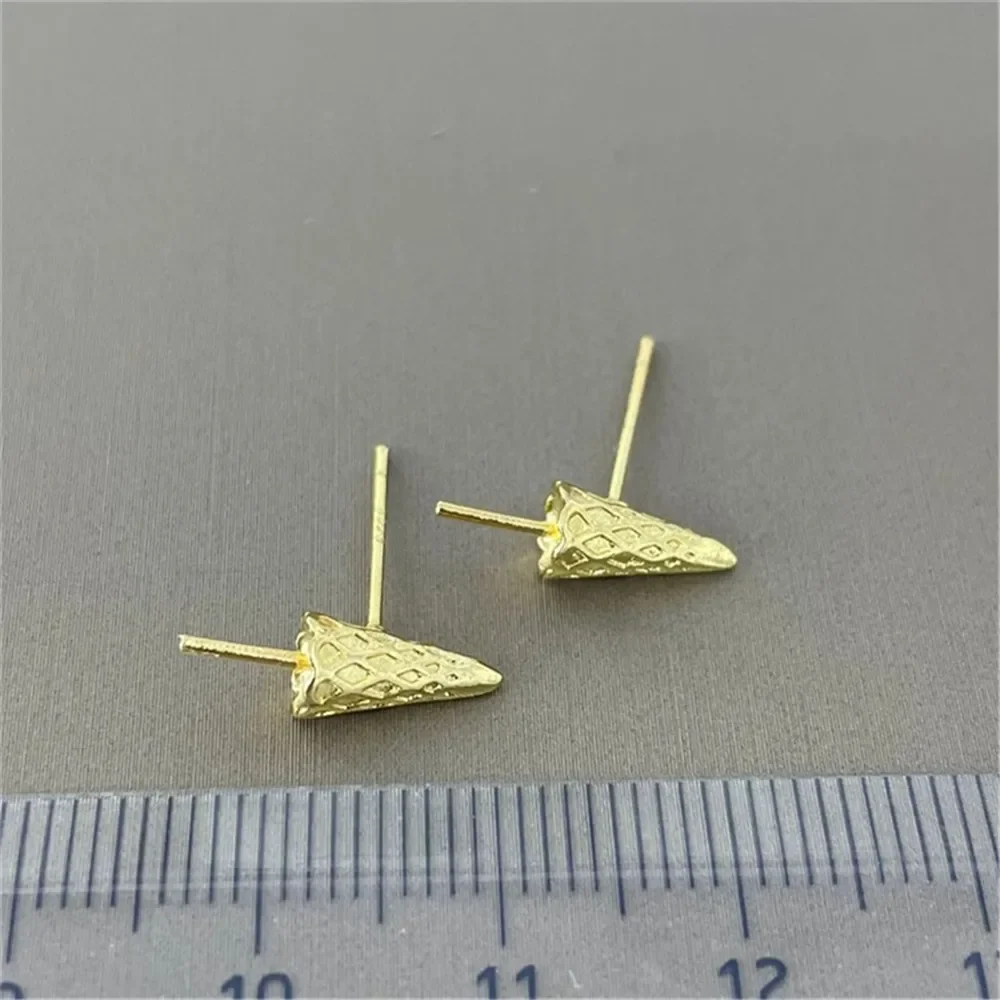 Серьги-кольца из 18-каратного золота ювелирные изделия сделай сам без жемчуга