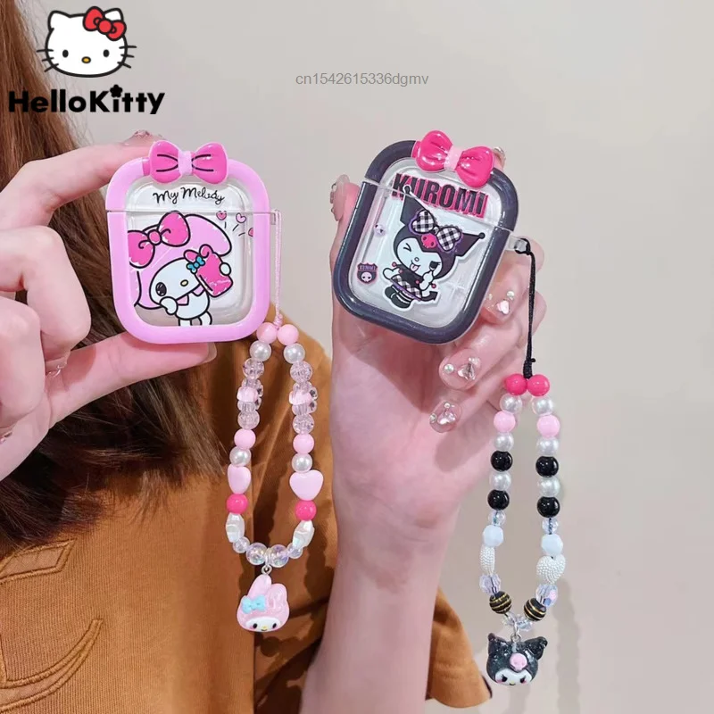 

Sanrio My Melody Cinnamoroll Kawaii Мультфильм Apple наушники чехол Airpods Pro защитный чехол для Airpods1 2 3 поколения мягкий чехол