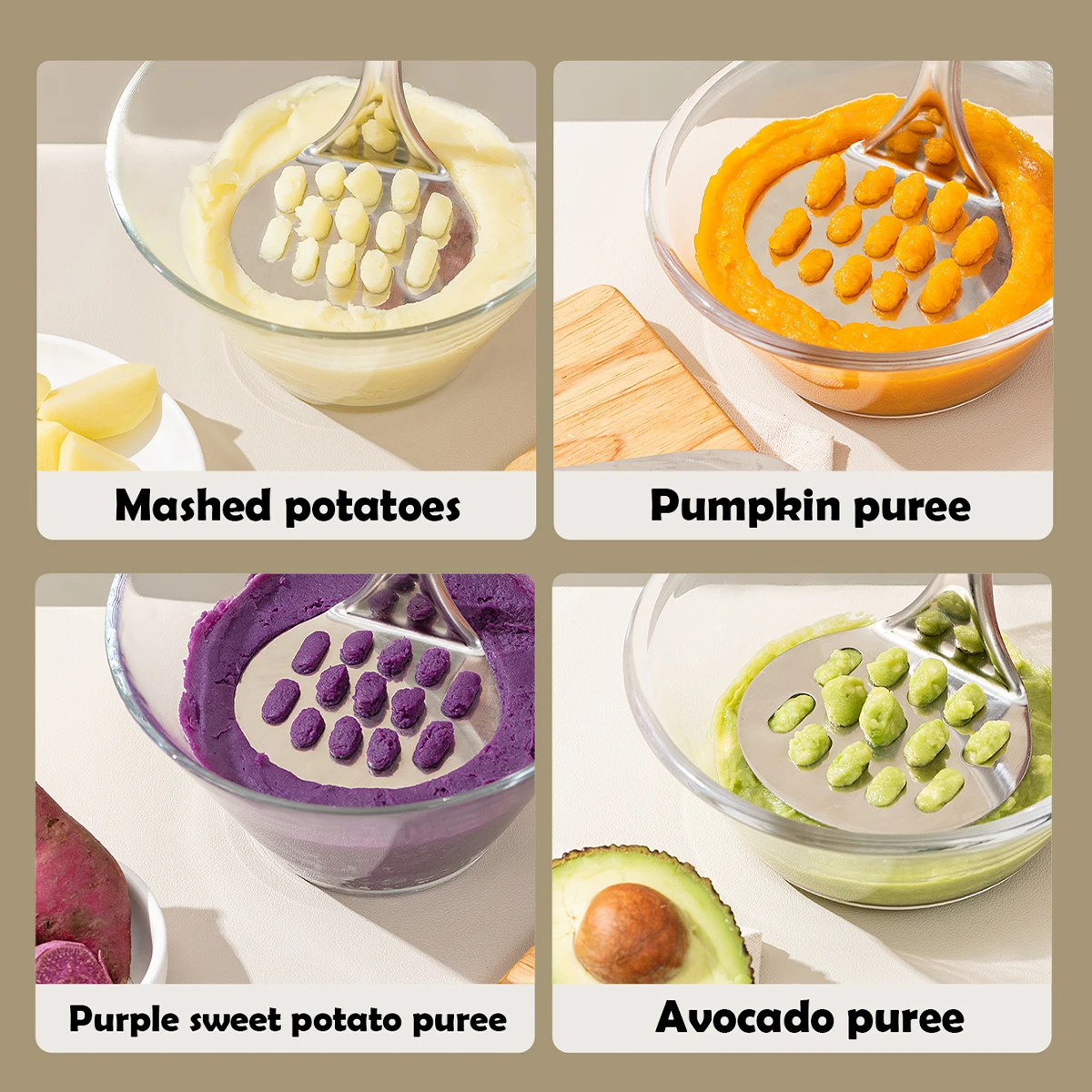 Экологичные картофельные мавки и риксеры из нержавеющей стали