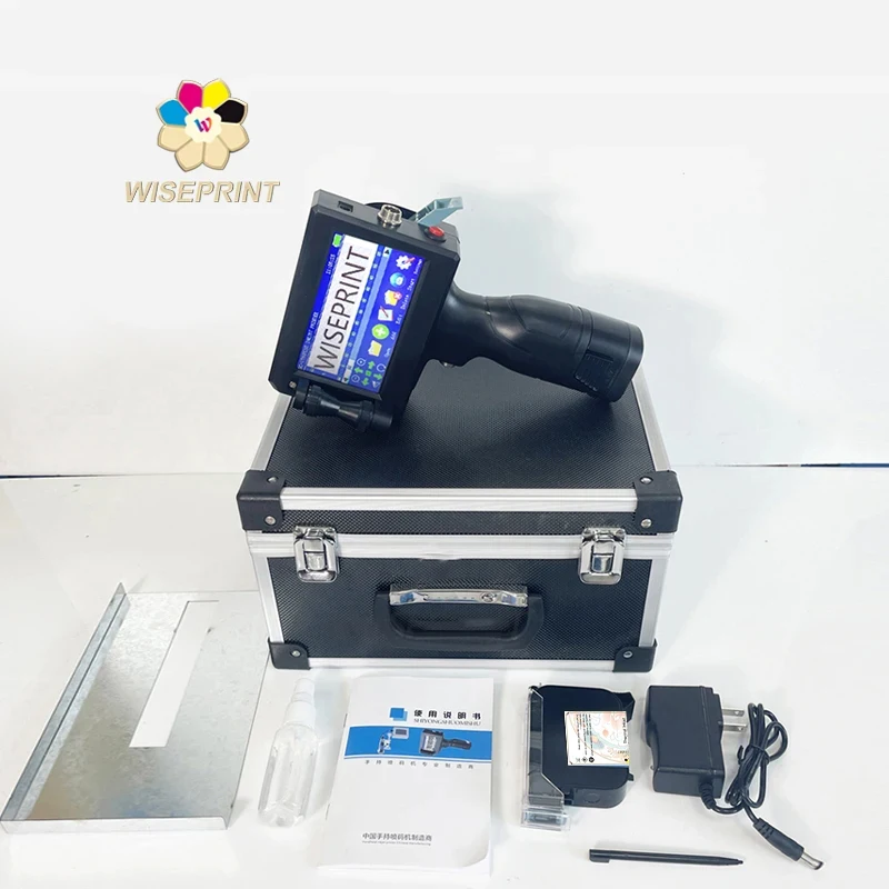Фото Термопринтер Wiseprint Thermal TIJ 2.5 Mini для промышленной маркировки картонных коробок, портативный струйный принтер HP-WP127 для печати переменных данных №2