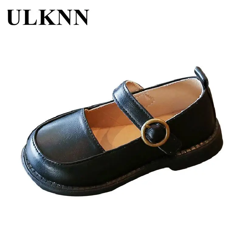 Обувь ULKNN для малышей, Мэри Джейн, Детская Мягкая Повседневная обувь из искусственной кожи для девочек, детская обувь на плоской подошве для ...