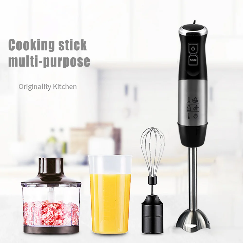 Blender submersible Hand Mixer with Bowl Food Mixers Kitchen Robot Frother Milk Electric Meat Grinder with 2 speeds