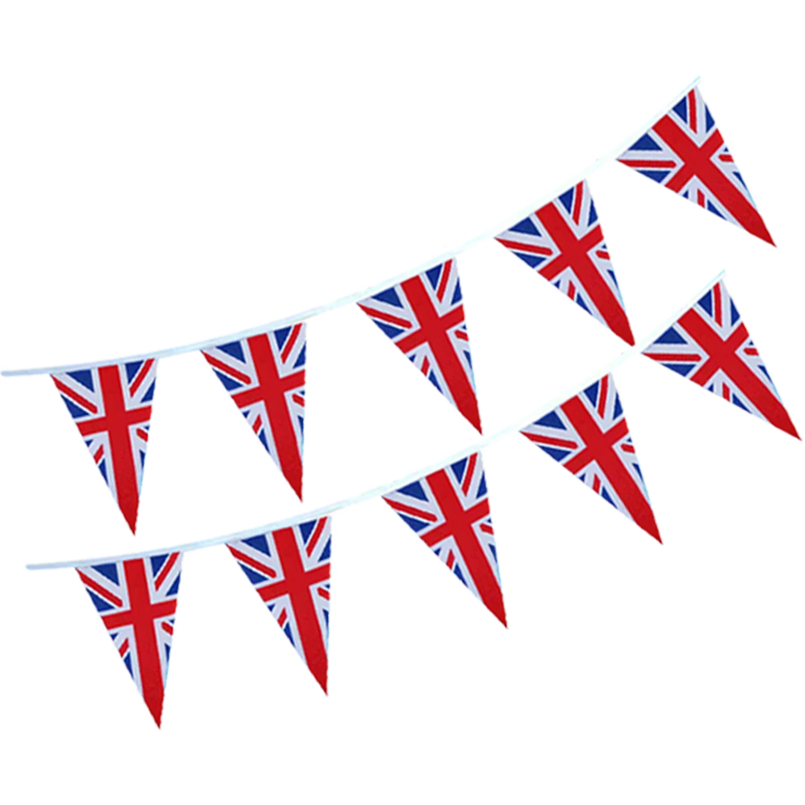 

British Flag Banner UK Pendant Flags British Banner Fabric Flag Pennant United Kingdom Decorations National Country For Queen's