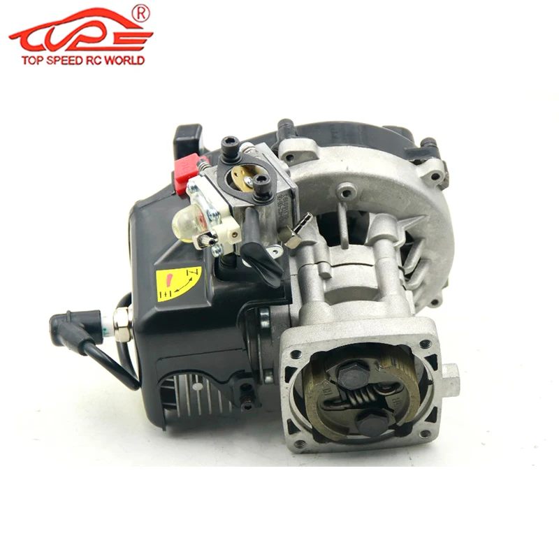 New 32cc 4 Bolts Gasoil Engine with Muffler Carburetor for 1/5 Hpi Rovan King Motor Baja Losi Rc Car images - 6