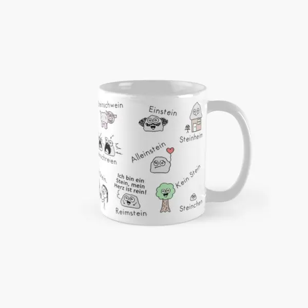 

Stone Age Classic Mug Tea Printed Handle Round Photo Coffee Drinkware Gifts Cup Design Picture Simple Image