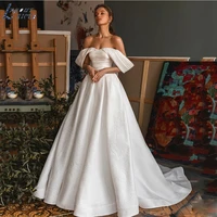 off the shoulder lace wedding dress for women sweetheart button back sweep train bridal gowns custom made vestido de novia