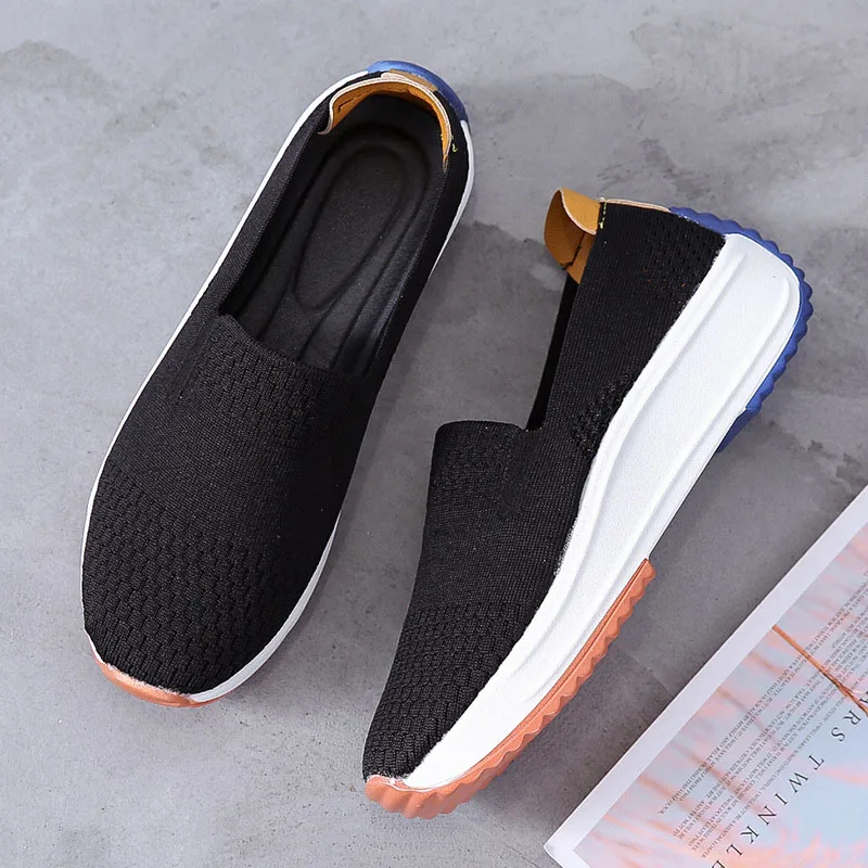 Fashion Women Women Shoes Flats Slip on Mesh Shoes Woman Light Sneakers Spring Autumn Loafers Femme Basket Flats Shoes