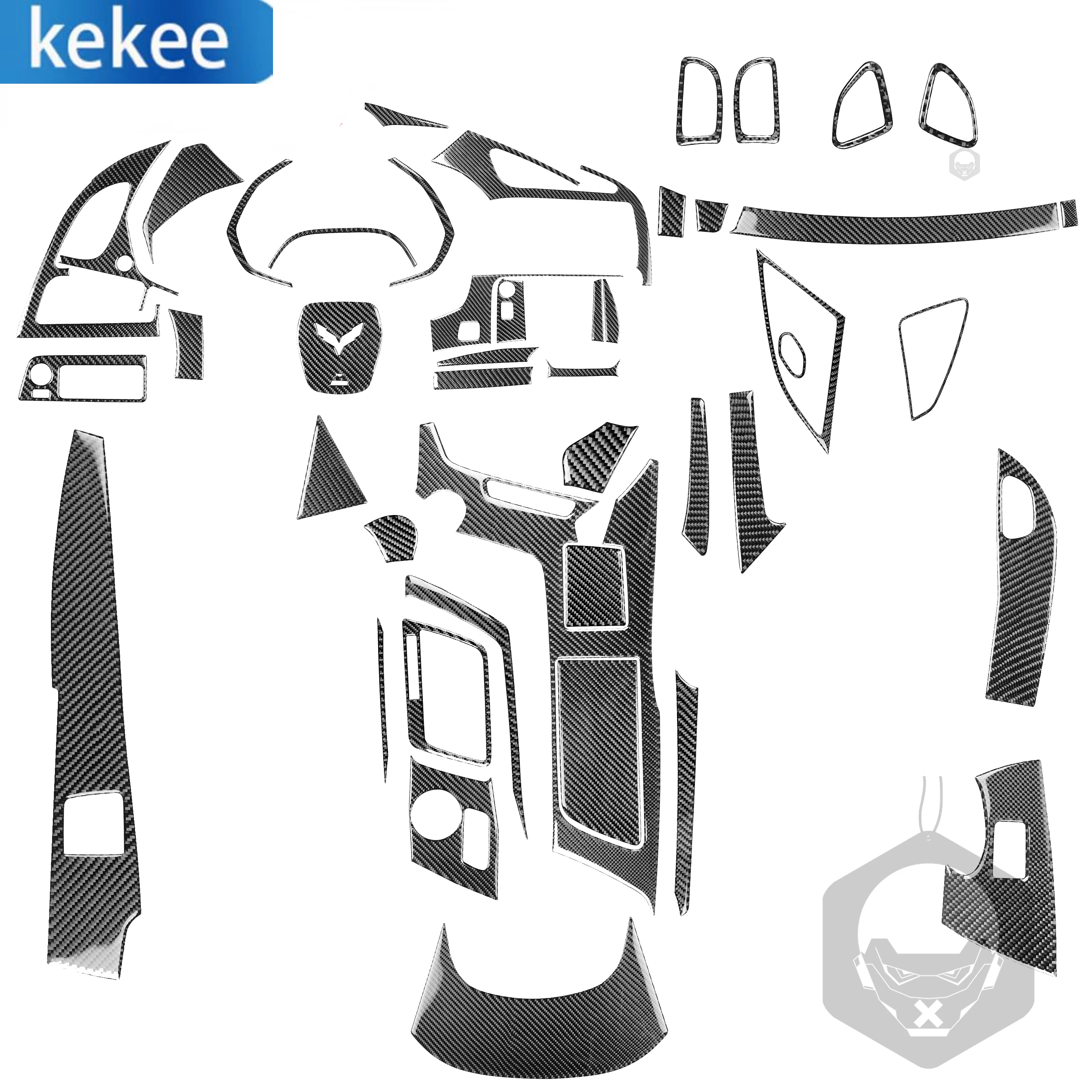 

Для Chevrolet Corvette C7 наклейка из углеродного волокна для интерьера 2014-2019 переключение передач рулевого управления радио дверной панели консоли ...