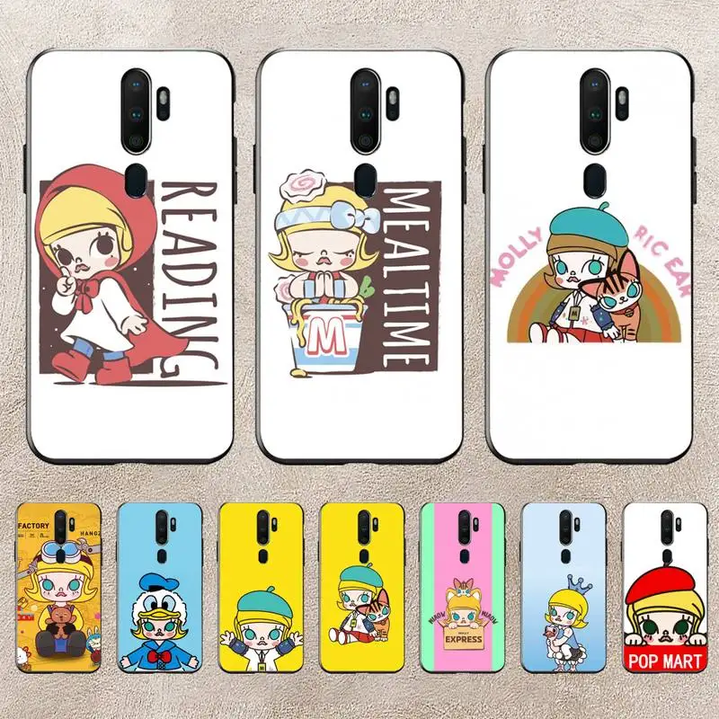 

POP MART Molly Phone Case For Redmi 9A 8A 6A Note 9 8 10 11S 8T Pro Max 9 K20 K30 K40 Pro PocoF3 Note11 5G Case