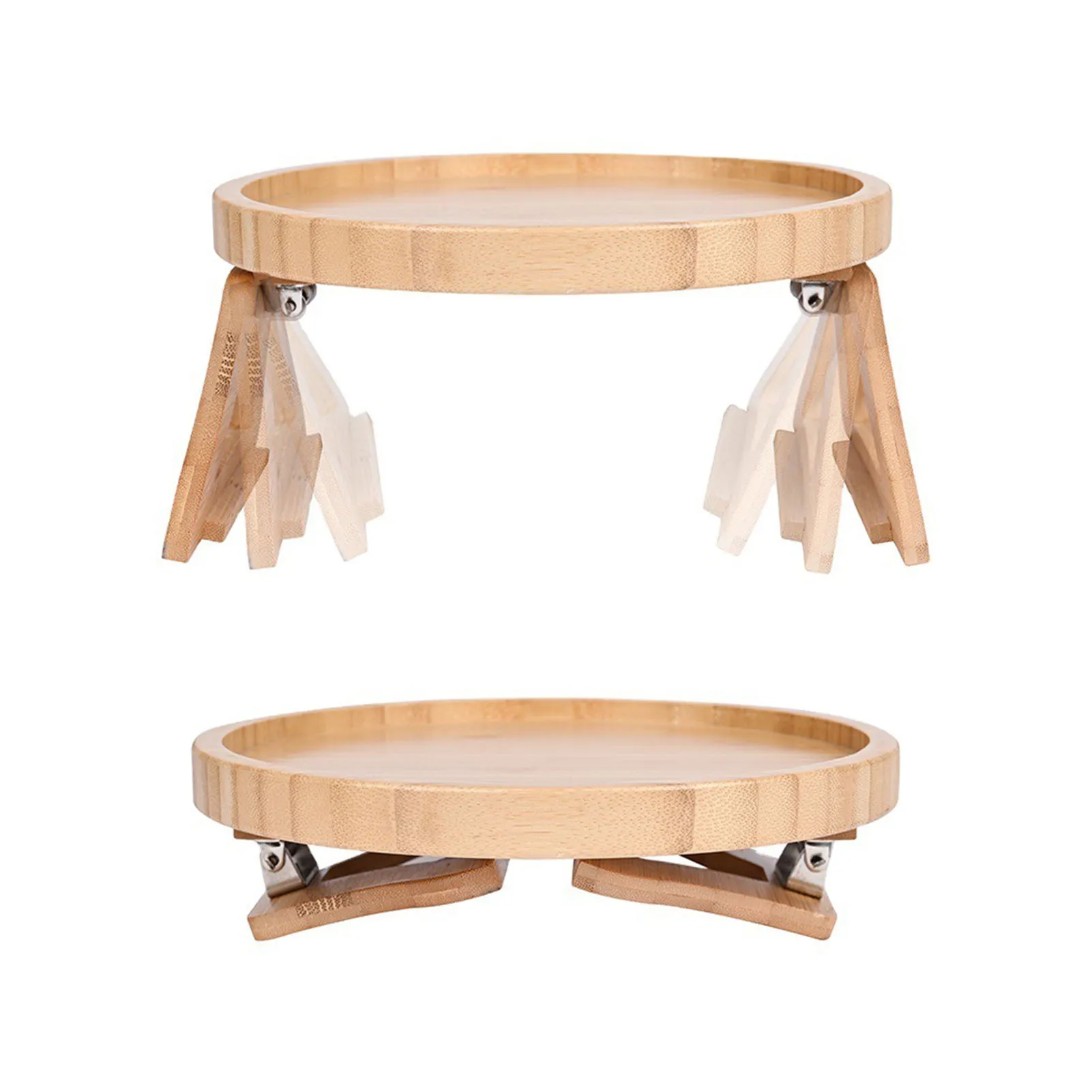 

Couch Arm Tray Table Wooden Armrest Tray Snack Table Wood Chair Armrest Tray Round Sofa Organizer Ideal For Eating Remote Phone