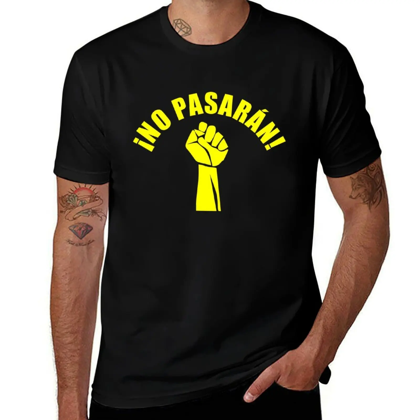 Фото Футболка No Pasaran, рабочая одежда, дышащая футболка №1