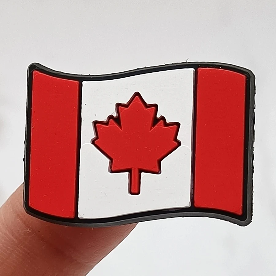 Dropshipping 1Pcs PVC Shoe Buckle Accessories Funny DIY National Flag Shoes Decoration Jibz For Crocs Charms Kids Party Gift